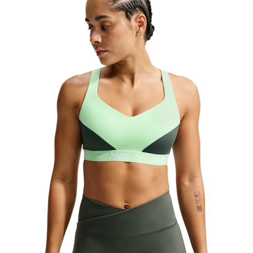 Nike Indy High DF Sports Bra - Nike Camo Green/Cucumber Calm