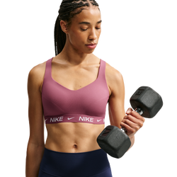 Women's - Nike Indy High DF Sports Bra - Pink Smoke