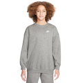 Nike NSW Oversized Club Fleece Crew - Nike Gray/White