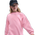 Nike NSW Oversized Club Fleece Crew - Girls' Grade School Pink/White
