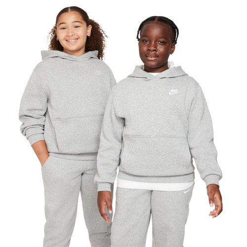  - Nike NSW Club Fleece Hoodie - Gray/White
