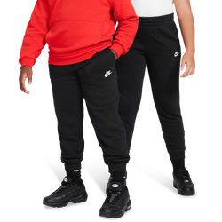 Boys' Grade School - Nike NSW Club Fleece Joggers - Black/White