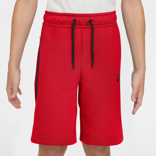 Nike Tech Fleece Big Kids' (boys') Shorts In Red