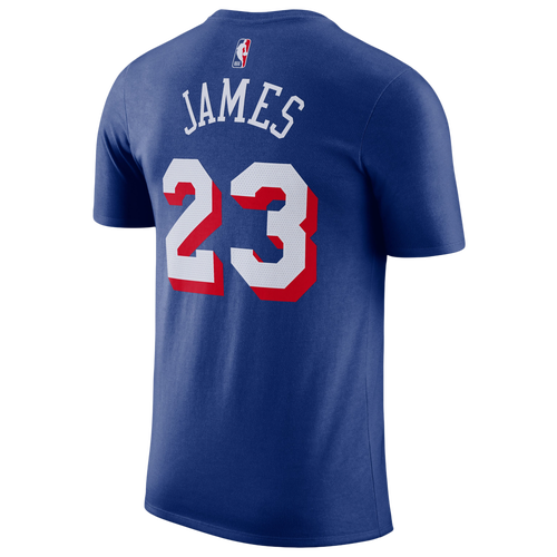 Nike Mens Lebron James NBA Philadelphia 76ers Name & Number T-Shirt - - Blue
