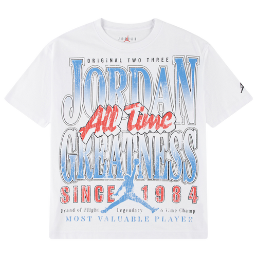 BOYS - Jordan Mj All Time Greatest Ss T-Shirt - White/Blue