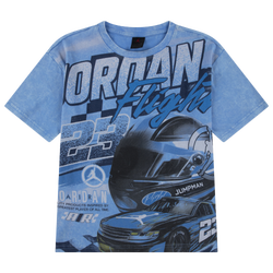 Boys' Grade School - Jordan Mj Raceway Short Sleeve T-Shirt - Blue/Blue