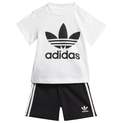 

adidas Originals Boys adidas Originals Shorts & T-Shirt Set - Boys' Toddler White/Black Size 3T