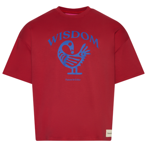 Shop Future Is Color Mens  Wisdom T-shirt In Red/brown