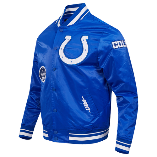 Pro Standard Mens Indianapolis Colts Colts Old English Rib Satin Jacket - - Royal Blue