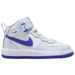 Boys' Preschool - Nike Air Force 1 Mid EasyOn - Grey/White/Blue