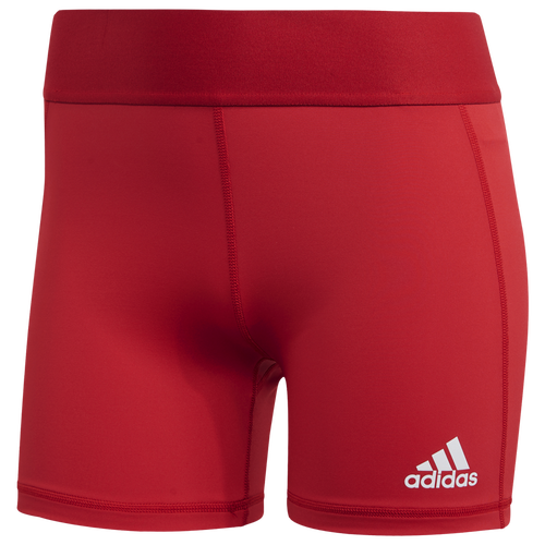 

adidas Womens adidas Team Alphaskin 4" Shorts - Womens Power Red/White Size XS