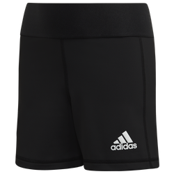 Girls' Grade School - adidas Team Alphaskin 4" Shorts - Black/White