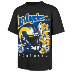Men's - 47 Brand NFL Rams Chrome Burst T-Shirt - Black