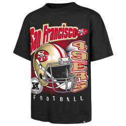 Men's - 47 Brand NFL 49ers Chrome Burst T-Shirt - Black