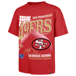 Men's - 47 Brand NFL 49ers Hometown Lights T-Shirt - Red