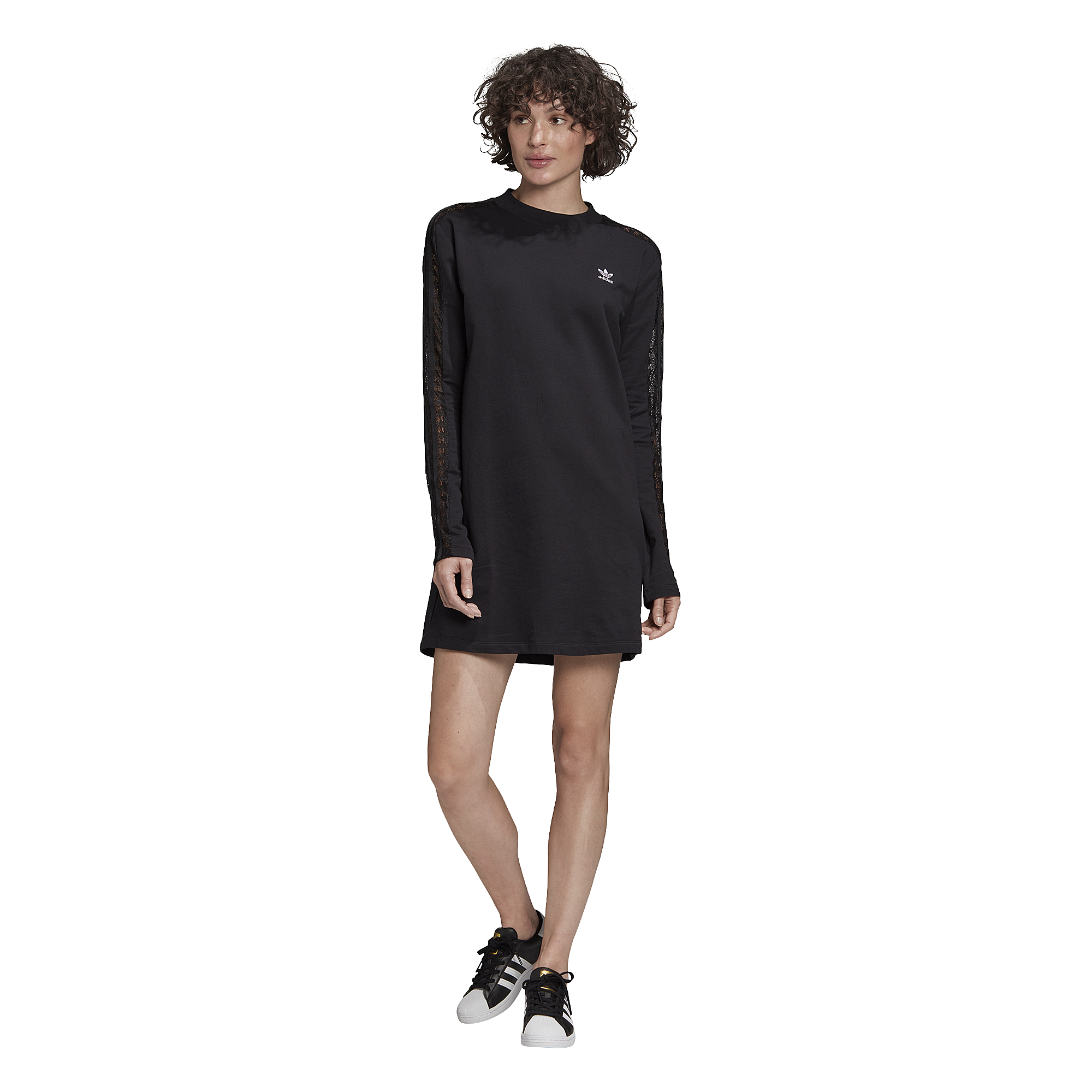 black adidas dress long sleeve