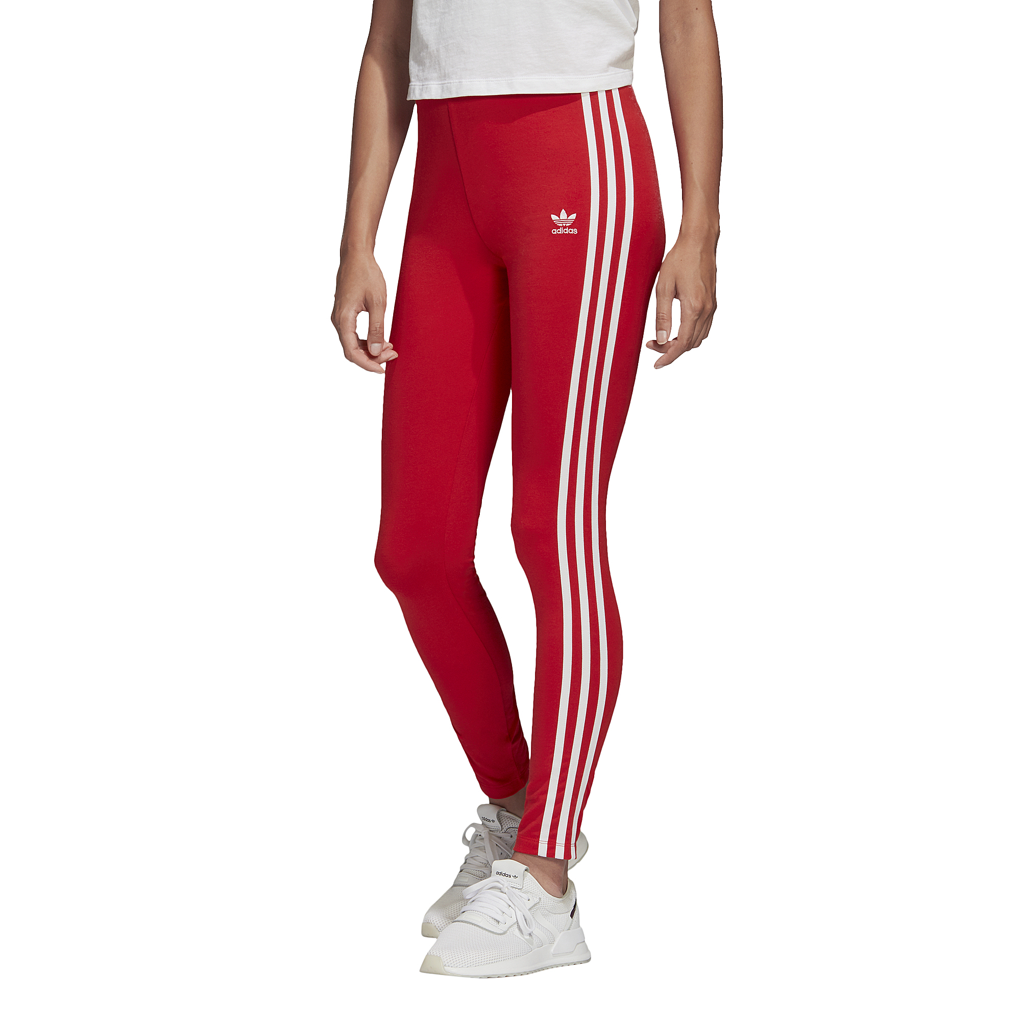 red adidas leggings