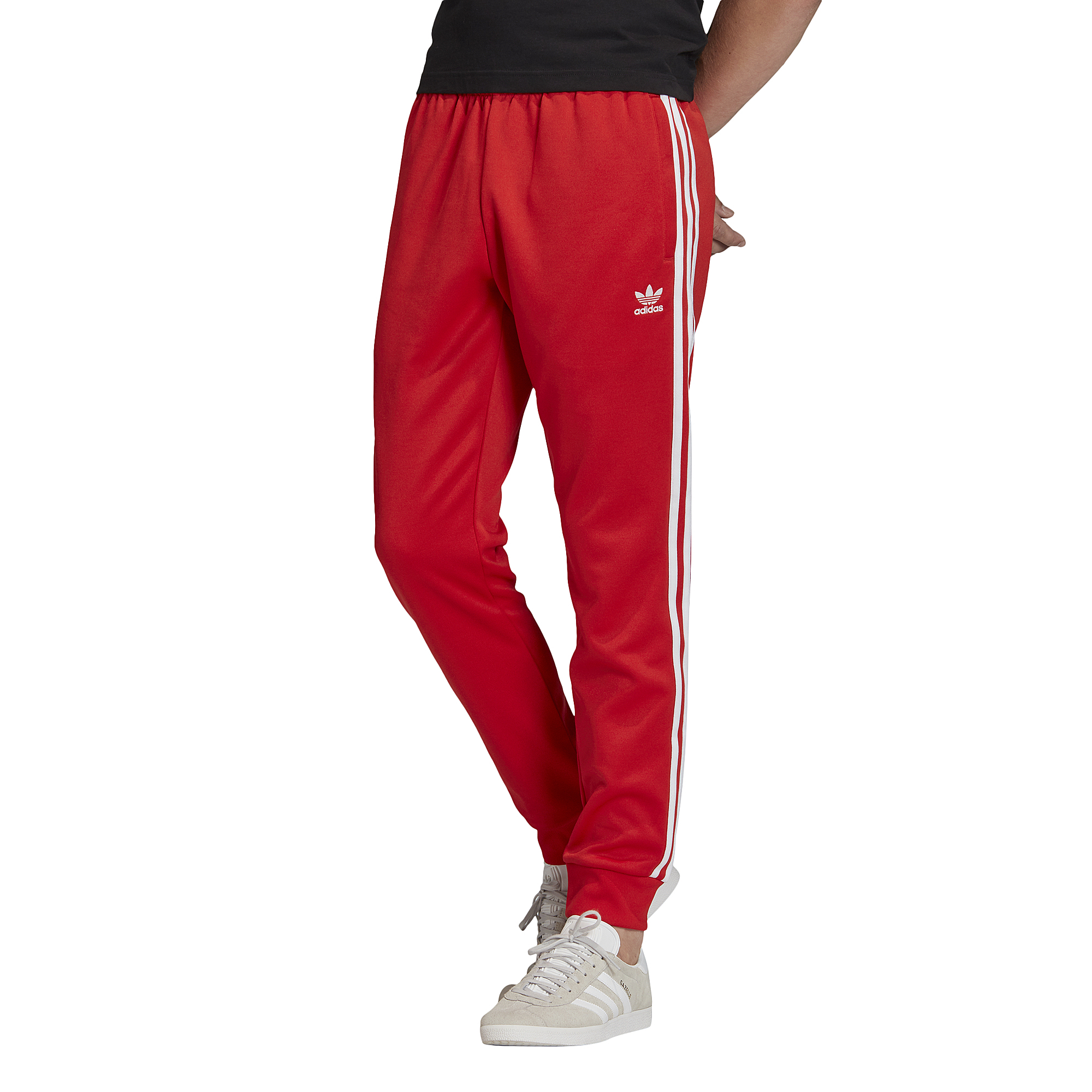 red adidas pants mens