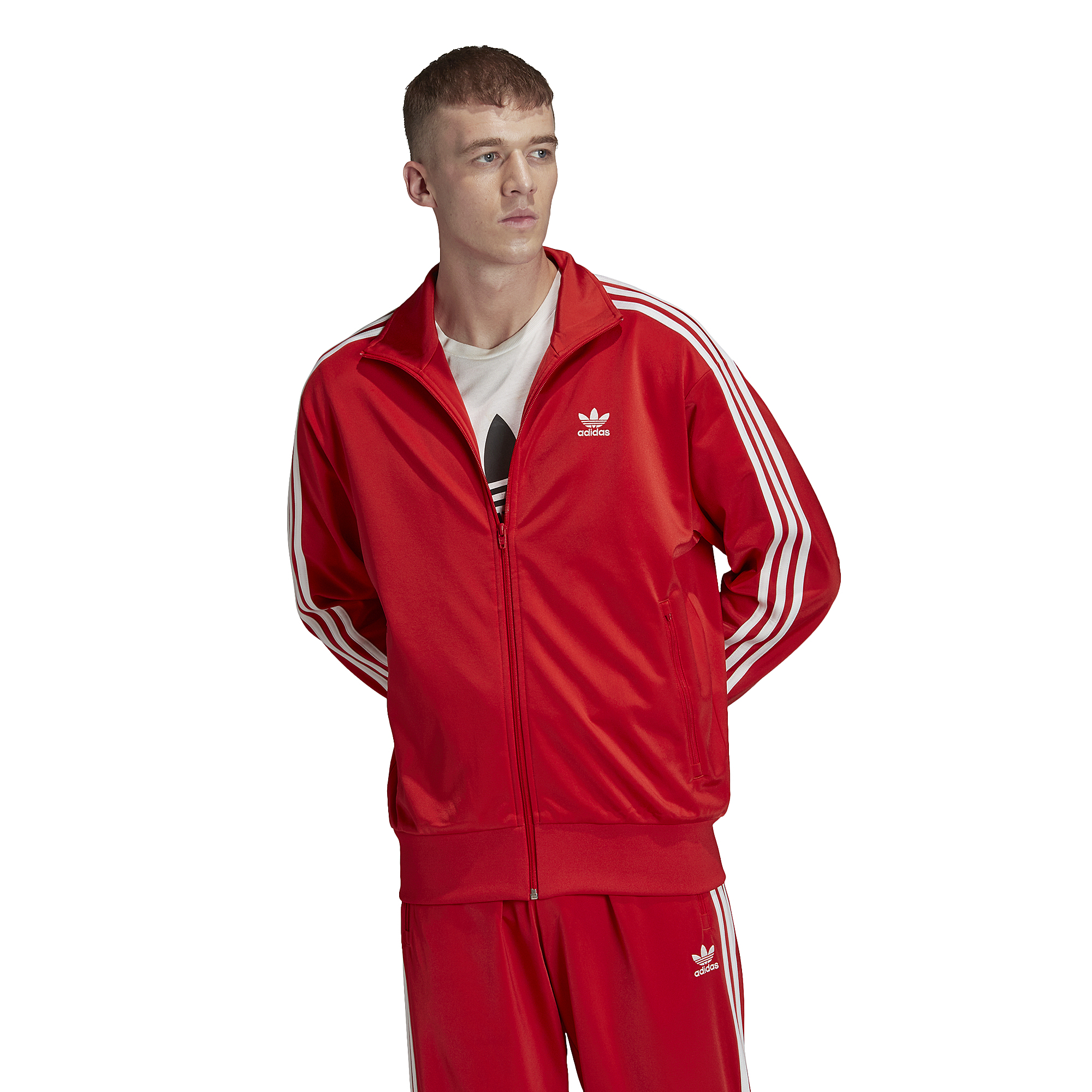 red adidas jacket