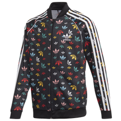 Girls' Grade School - adidas Originals Trefoil Superstar Track Top - Black/Multicolor 