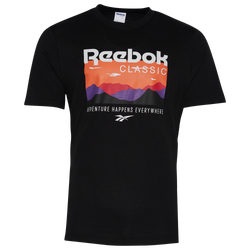 Men's - Reebok Trail Logo T-Shirt - Black/White