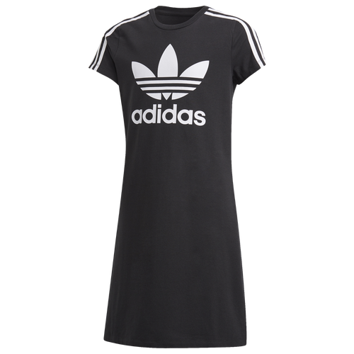 

adidas Originals Girls adidas Originals Adicolor Skater Dress - Girls' Grade School Black/White Size L