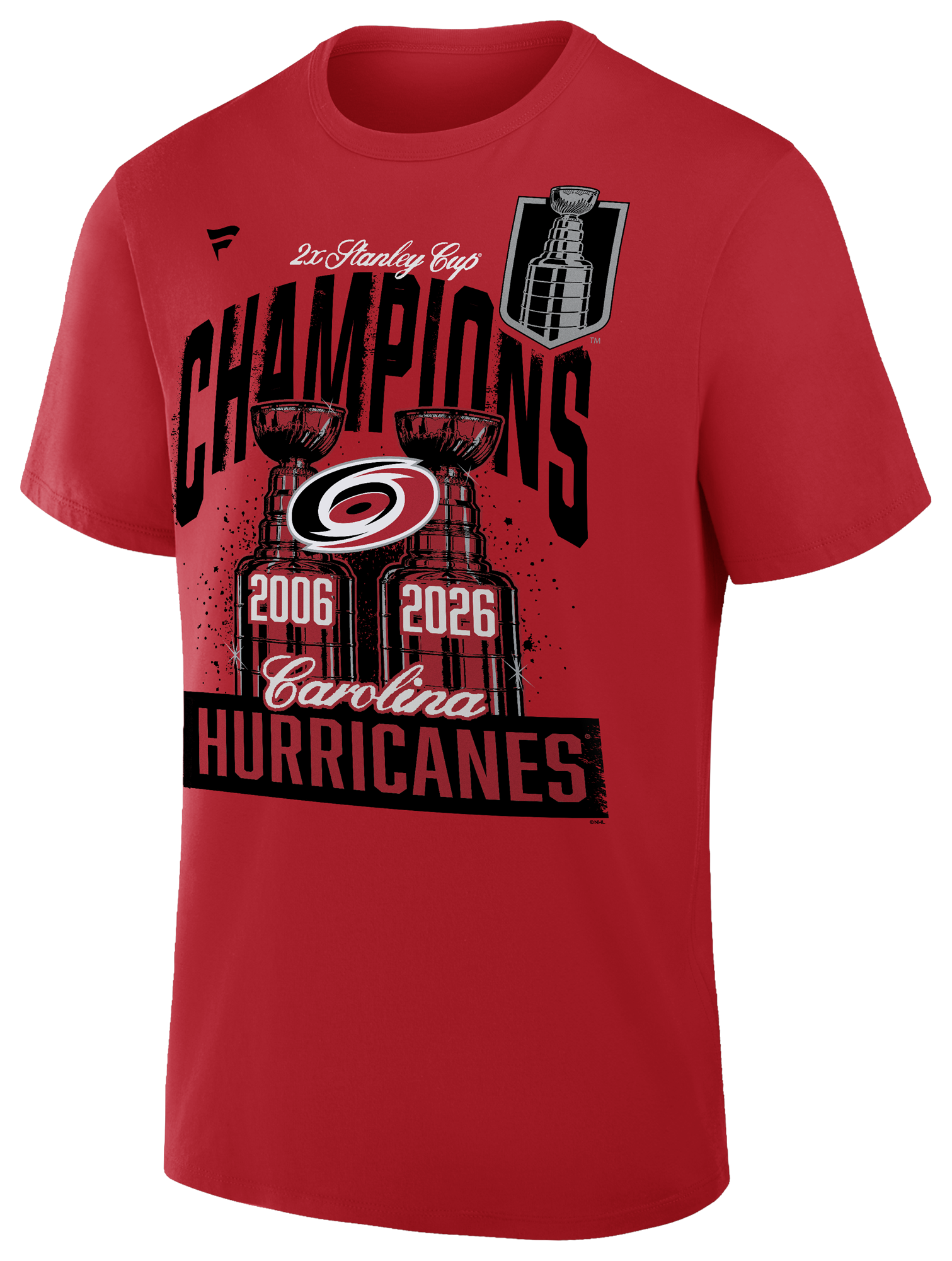 Fanatics Hurricanes 2x Champs T-Shirt - Men's