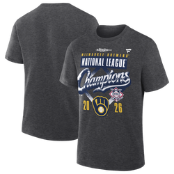 Men's - Fanatics MLB Brewers LCS Locker Room T-Shirt - Gray