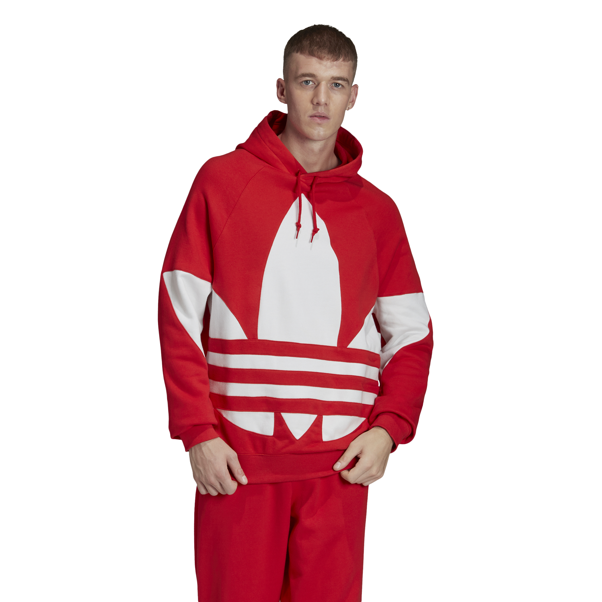 red adidas hoodie mens