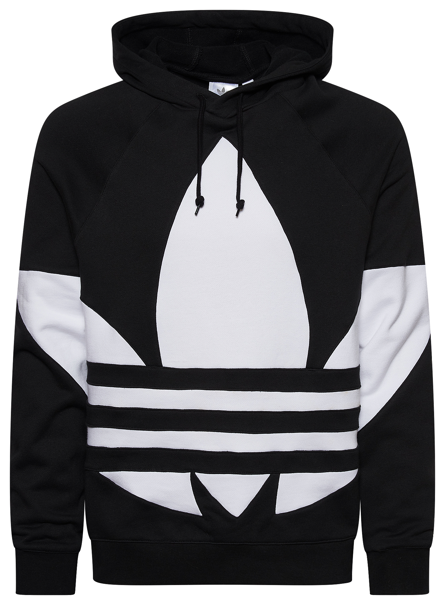 white adidas trefoil hoodie