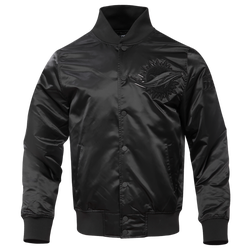 Men's - Pro Standard Dolphins Triple Black Satin Jacket - Triple Black