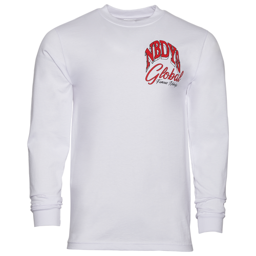 

Famous Nobodys Mens Famous Nobodys NVY We Are Long Sleeve - Mens White Size S