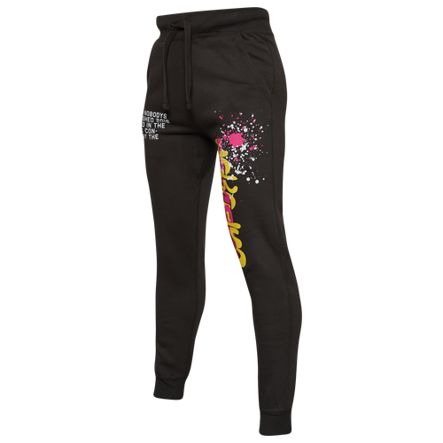 

Famous Nobodys Mens Famous Nobodys Splash Fleece Pants - Mens Black/Multi Size L