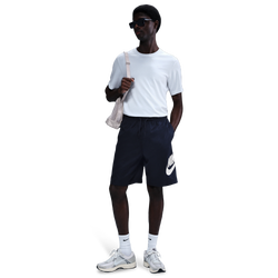 Men's - Nike Club Woven Shorts - White/Obsidian