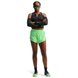 Women's - Nike AerOSwift Dri-FIT Adv Mid Rise 3In Short - Illusion Green/Black/White
