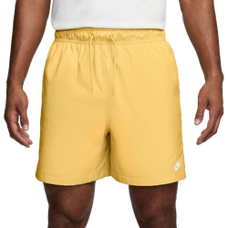 Men's - Nike Club Flow Shorts - Gold/White