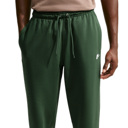 Men's - Nike Open Hem Club Pants - Fir/White/Fir