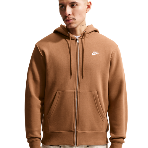  - Nike Club Full-Zip Hoodie - White/Ale Brown