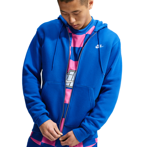 Nike Club Full-Zip Hoodie - Nike Old Royal/White