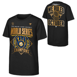 Boys' Grade School - Fanatics MLB Brewers 2026 WS Champs T-Shirt - Black