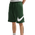 Nike Solo Swoosh Fleece Shorts - Men's Fir/Fir/White