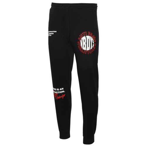 

Famous Nobodys Mens Famous Nobodys Fame Addiction Pants - Mens Black/White/Red Size L