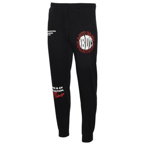 Famous Nobodys Mens  Fame Addiction Pants In Black/white/red