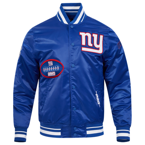 Pro Standard Mens New York Giants Giants Old English Rib Satin Jacket - - Dodger Blue