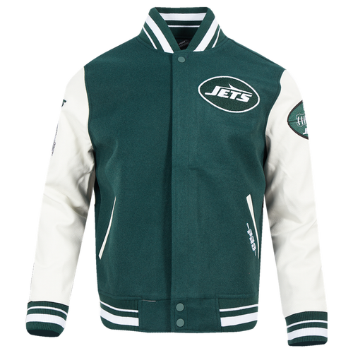 Pro Standard Mens New York Jets Jets Old English Rib Wool Varsity Jacket - - Forest Green / White