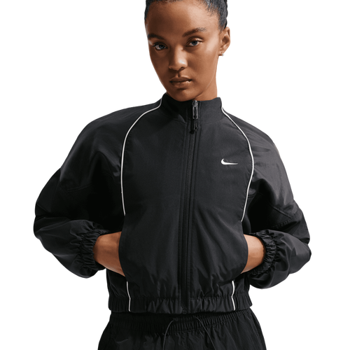WOMENS - Nike NSW Shrunken Track Jacket Mod - Black/Sail