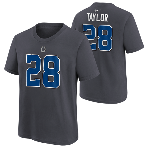 Nike Boys Jonathan Taylor Colts NFL Rival Short Sleeve T-Shirt - Boys' Grade School - Grey Size M