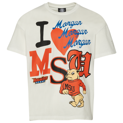 

For The Fan Mens For The Fan I Heart Morgan T-Shirt - Mens White/Multi Size L