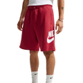 Nike Club Alumni FT Shorts - Nike White /Tough Red