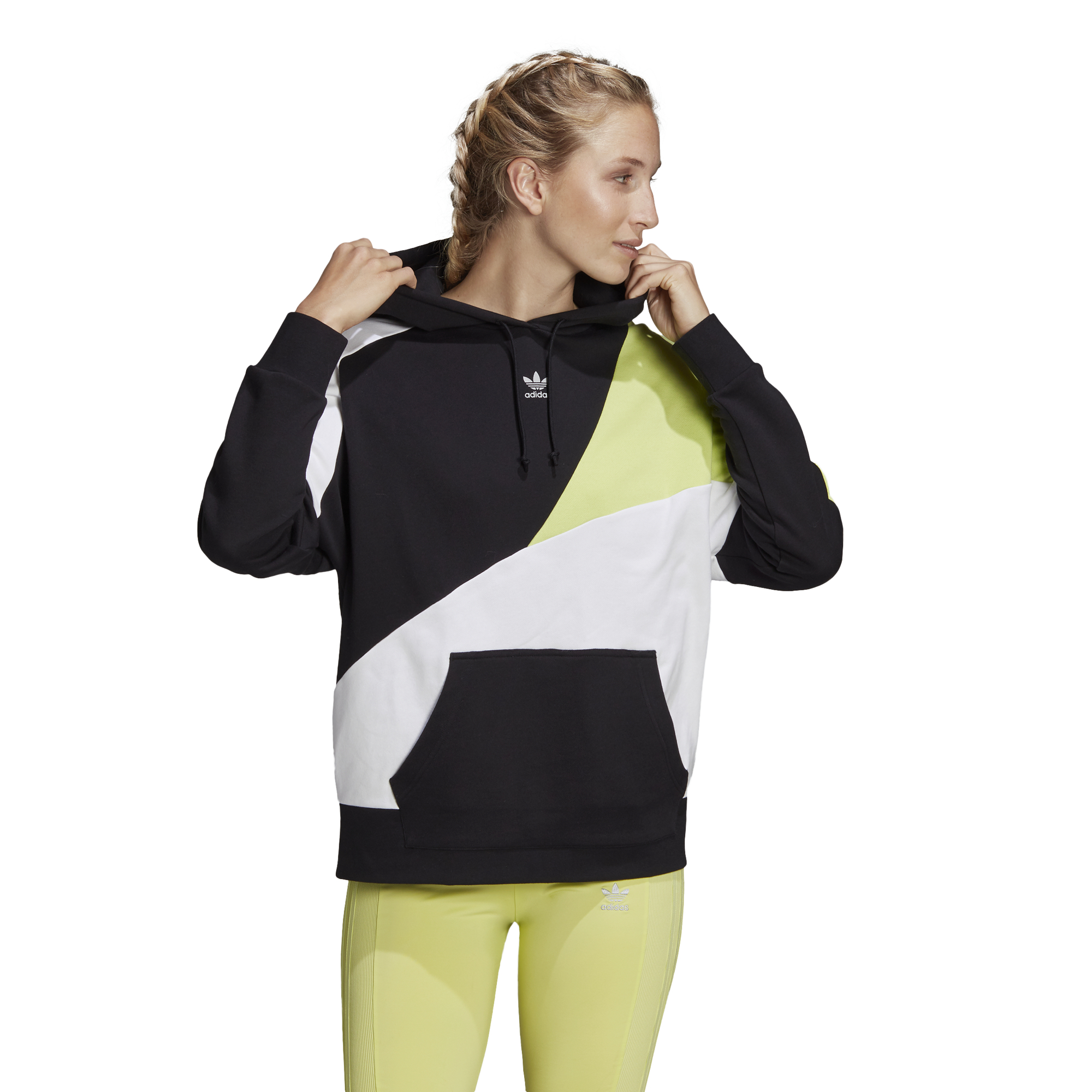 colour blocking hoodie by adidas